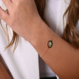 18-karat gold bracelet with an ornate design