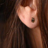 18K Gold Pineapple Shape Earrings