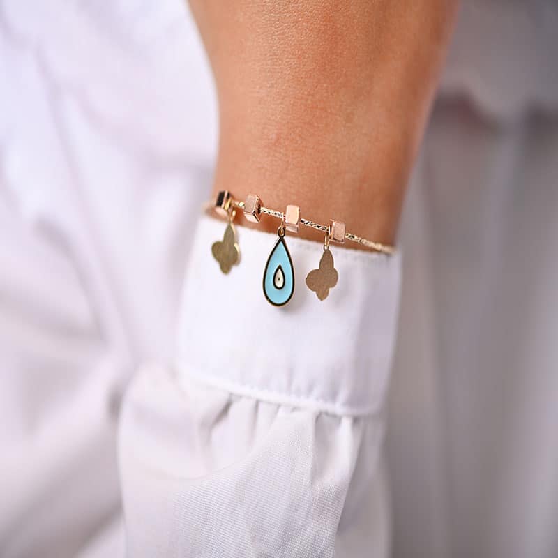 18K Gold Beautiful Butterfly Bracelet