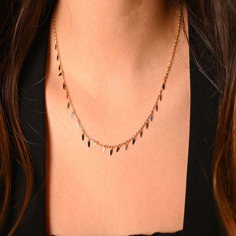 18-karat gold necklace. Do you excel at success?