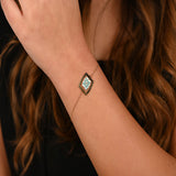 18K Gold Bracelet Square of Happiness