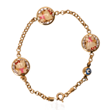 18K Gold Kids Bracelet with Cartoon Characters Design