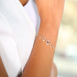 18K Gold Bracelet with Heart Design