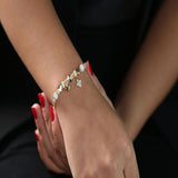 18K Gold Zaria Bracelet with Pendant