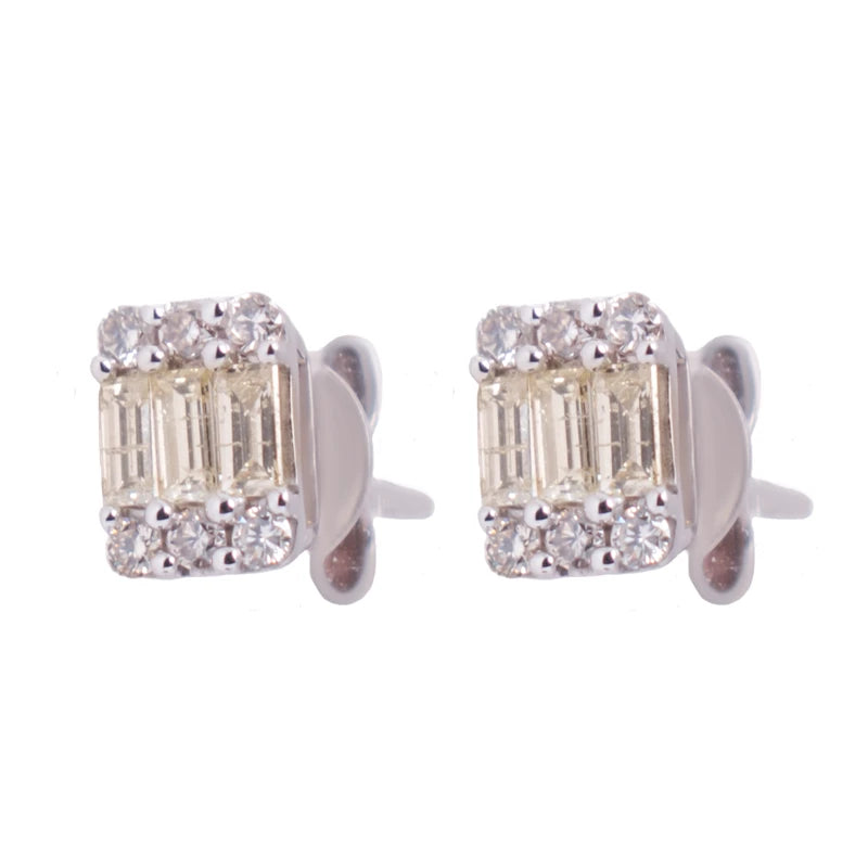 أقراط من الألماس " أميره الأحلام " عيار18