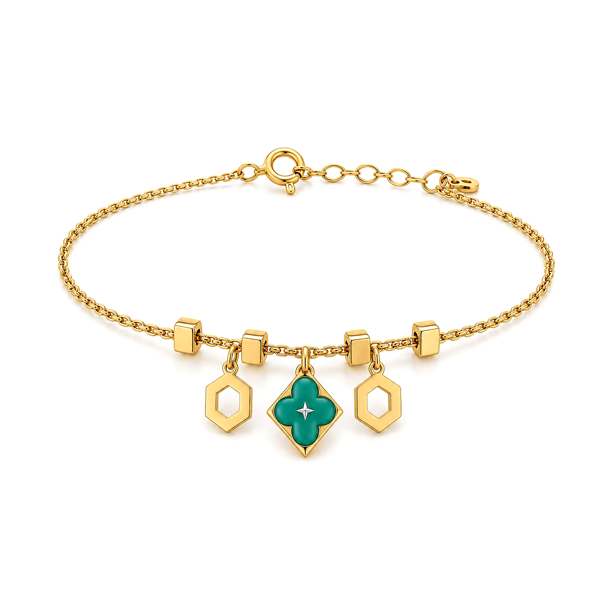 18K Gold Kids Bracelet Lucky Design