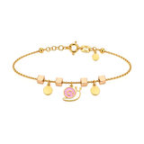 18K Gold Kids Bracelet with Snail Design