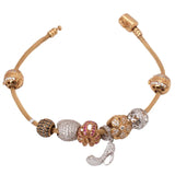18K Bracelet with Shine Assorted Stones Design