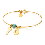 18K Gold Bracelet Key Design
