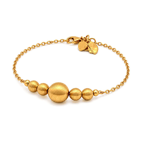 21K Gold Bracelet Five Circles Design