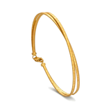 21K Gold Bracelet Delicate Double Row Design