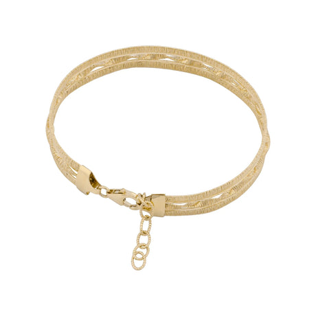 18K Gold Bracelet with Ornate Design