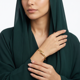 أسورة ذهب عيار 18 بتصميم كلاسيكي رفيع