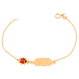 18K Gold Kids Bracelet Lady Bee