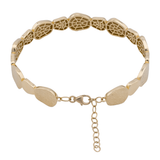 18K Gold Bracelet with Interlocking Anbac Engraving