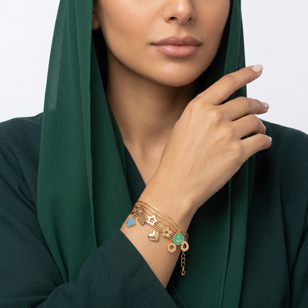 اسورة من الذهب عيار 18 بتصميم سلم موسيقي