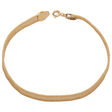 18K Gold Bracelet with Delicate Mesh Design