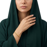 أسورة ذهب عيار 18 بتصميم صف واحد