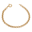18K Gold Fluid Chain with Small Circles Design