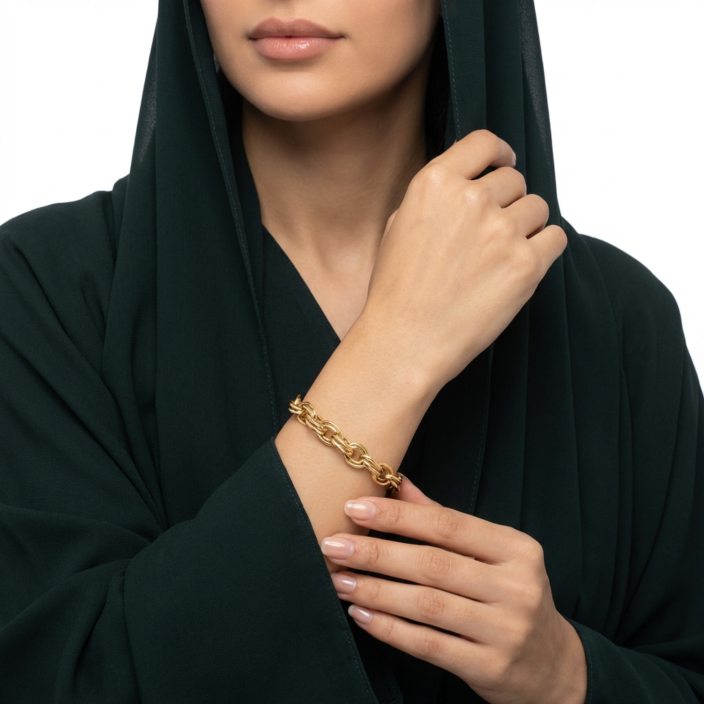 انسيال ذهب عيار 18 تصميم دوائر صغيرة