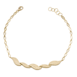 18K Gold Fluid Chain Calm Waves Design