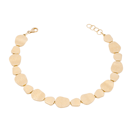 18K Gold Fluid Chain Golden Beads