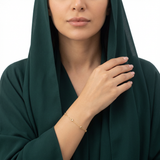 انسيال ذهب عيار 18 اطلالة مشرقة