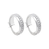 18K Gold Earrings with Circular Design