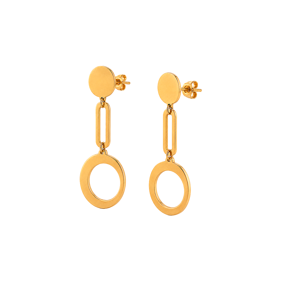 18K Gold Set with Eclipse Design