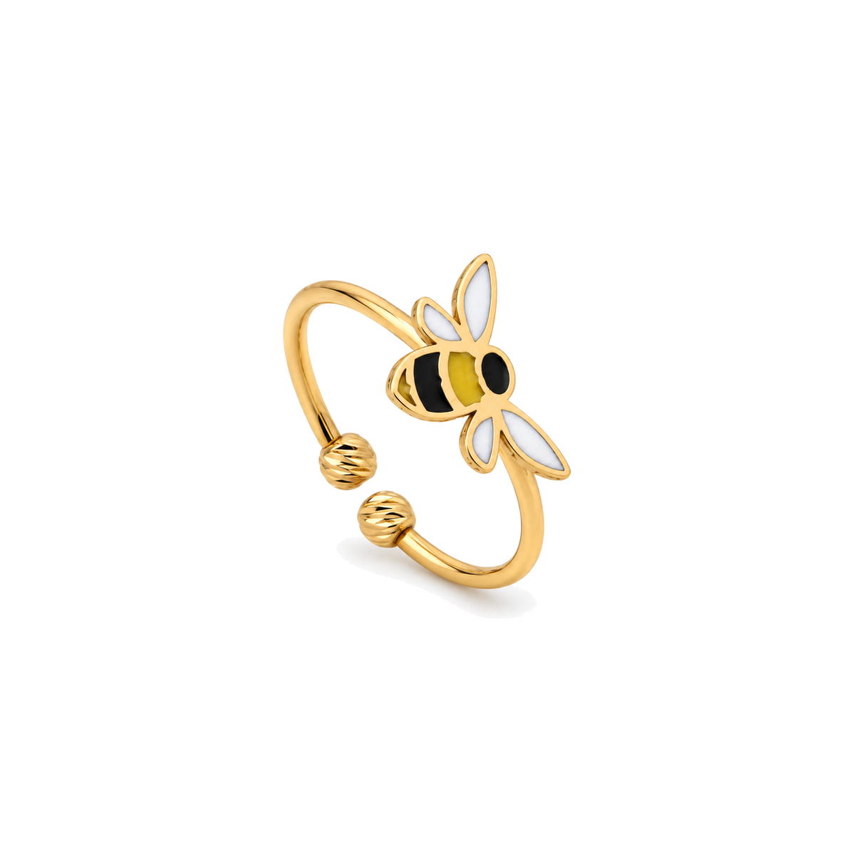 18K Gold Kids Set with Colorful Bee Design