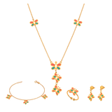 18K Gold Kids' Jewelry Set With Butterfly