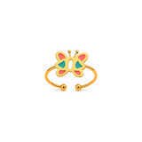 18K Gold Kids' Jewelry Set With Butterfly