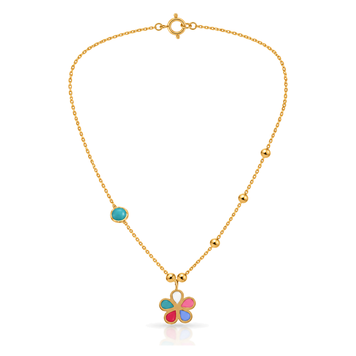 18K Gold Kids Set with Butterfly Design