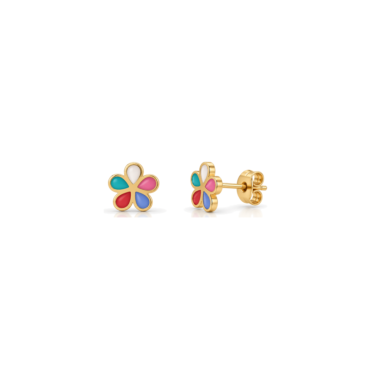 18K Gold Kids Set with Butterfly Design
