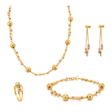 18K Gold Set, Threads Of Beauty