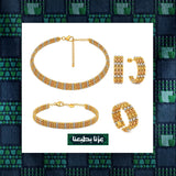 طقم رَقِيم ذهب عيار 18