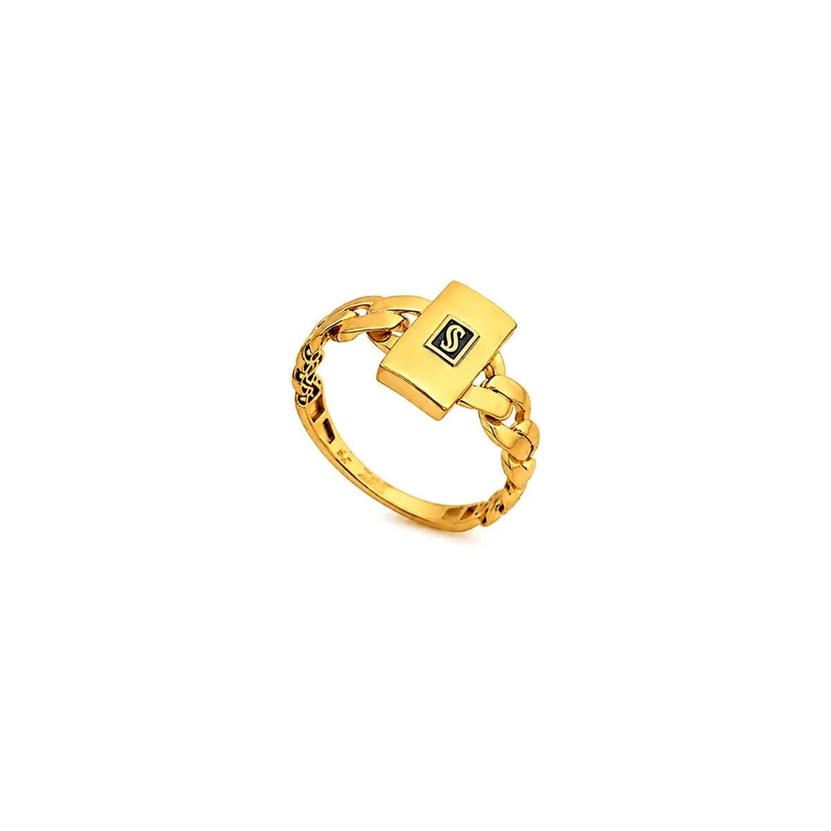 21K Gold Set with Cuban Link Chain