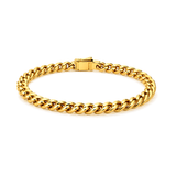 21K Gold Set with Cuban Link Chain