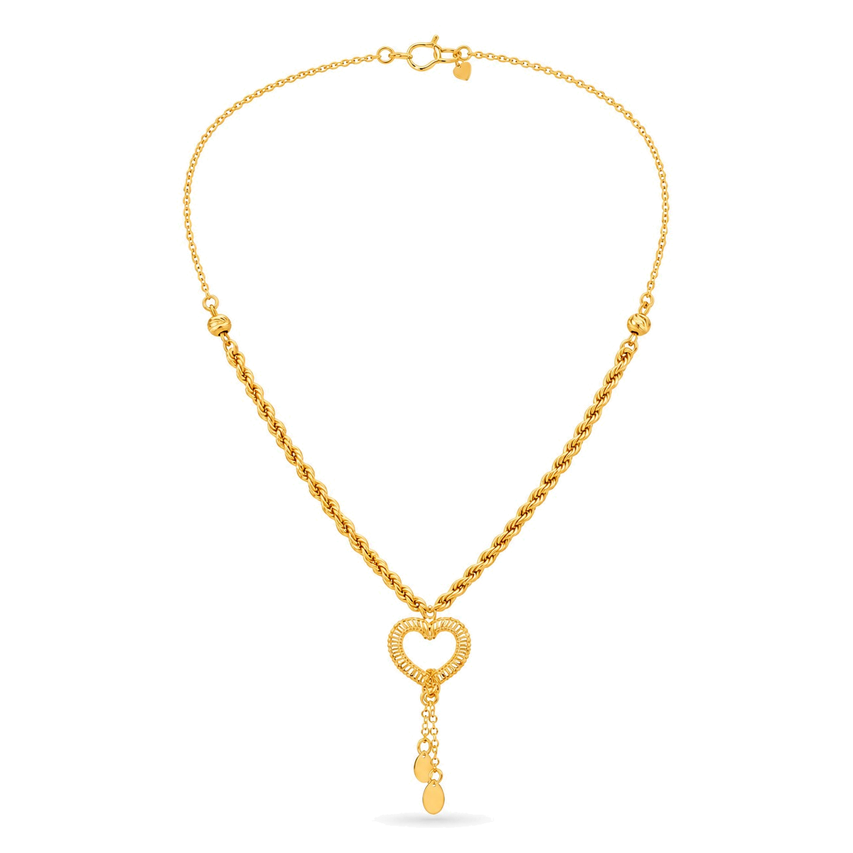 21K Gold Set with Heart Design