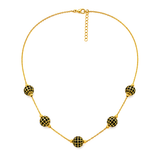 18K Gold Half Set with Happiness Grains Design