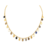 18K Gold Half Set with Circles Design