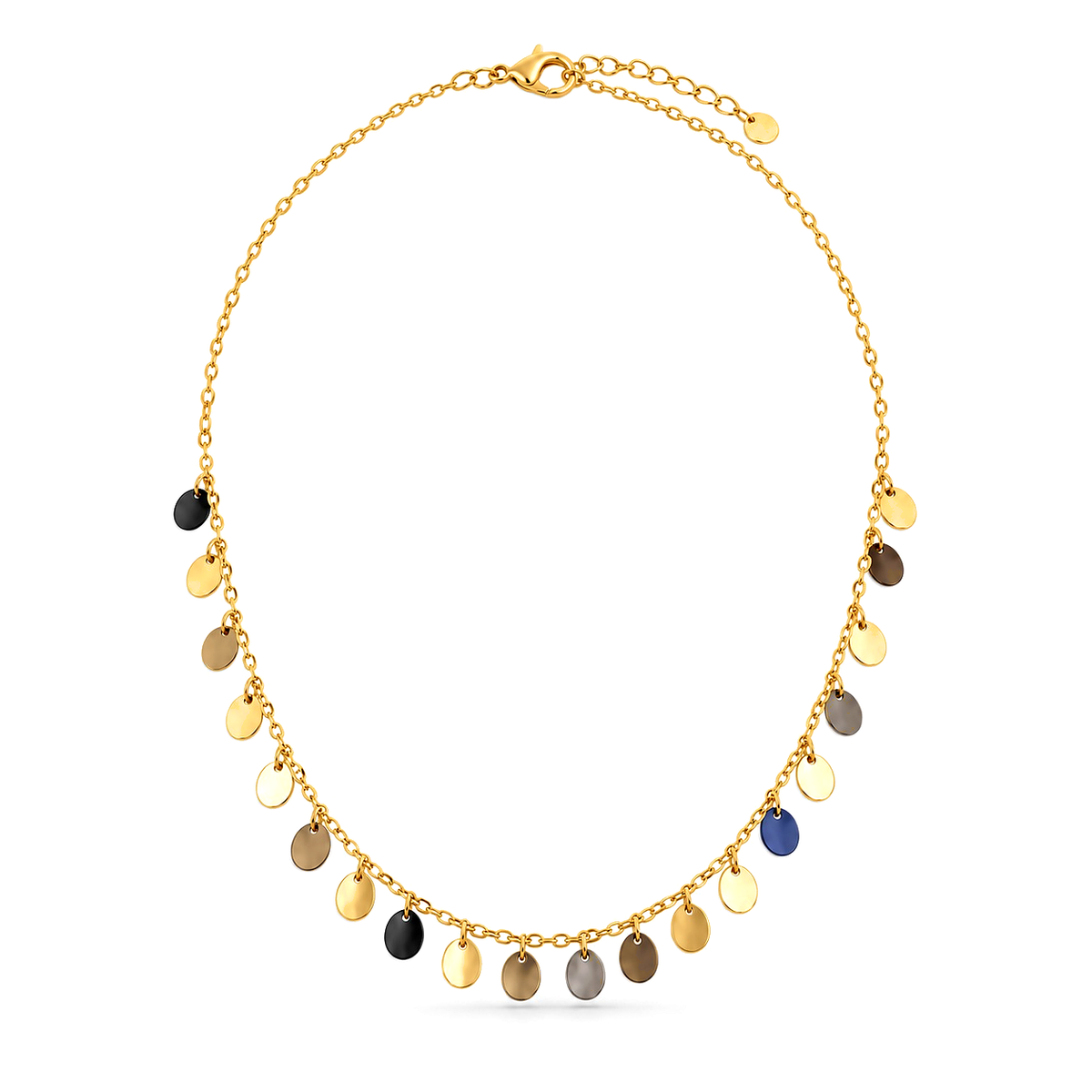 18K Gold Half Set with Circles Design