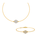 18K Gold Half Set with Exceptional Mornings Design
