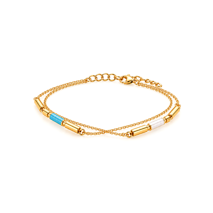 18K Gold Half Set with Lariat Design