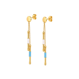 18K Gold Half Set with Lariat Design
