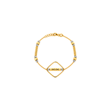 18K Gold Half Set with Flowing Geometric Design