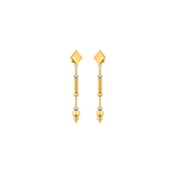 18K Gold Half Set with Flowing Geometric Design