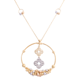 18K Gold Necklace with Ornate Design