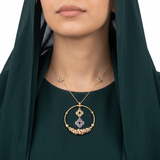 عقد ذهب عيار 18 بتصميم مزخرف