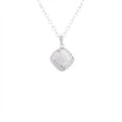 18K Gold Necklace with Square Design